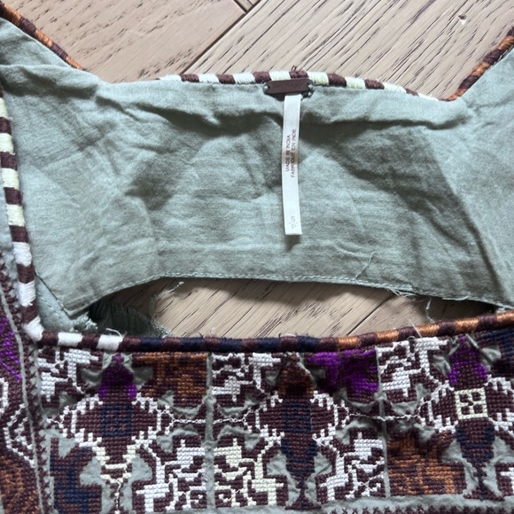 Free People Day Glow Dress Spanish Moss Boho - Picture 7 of 8